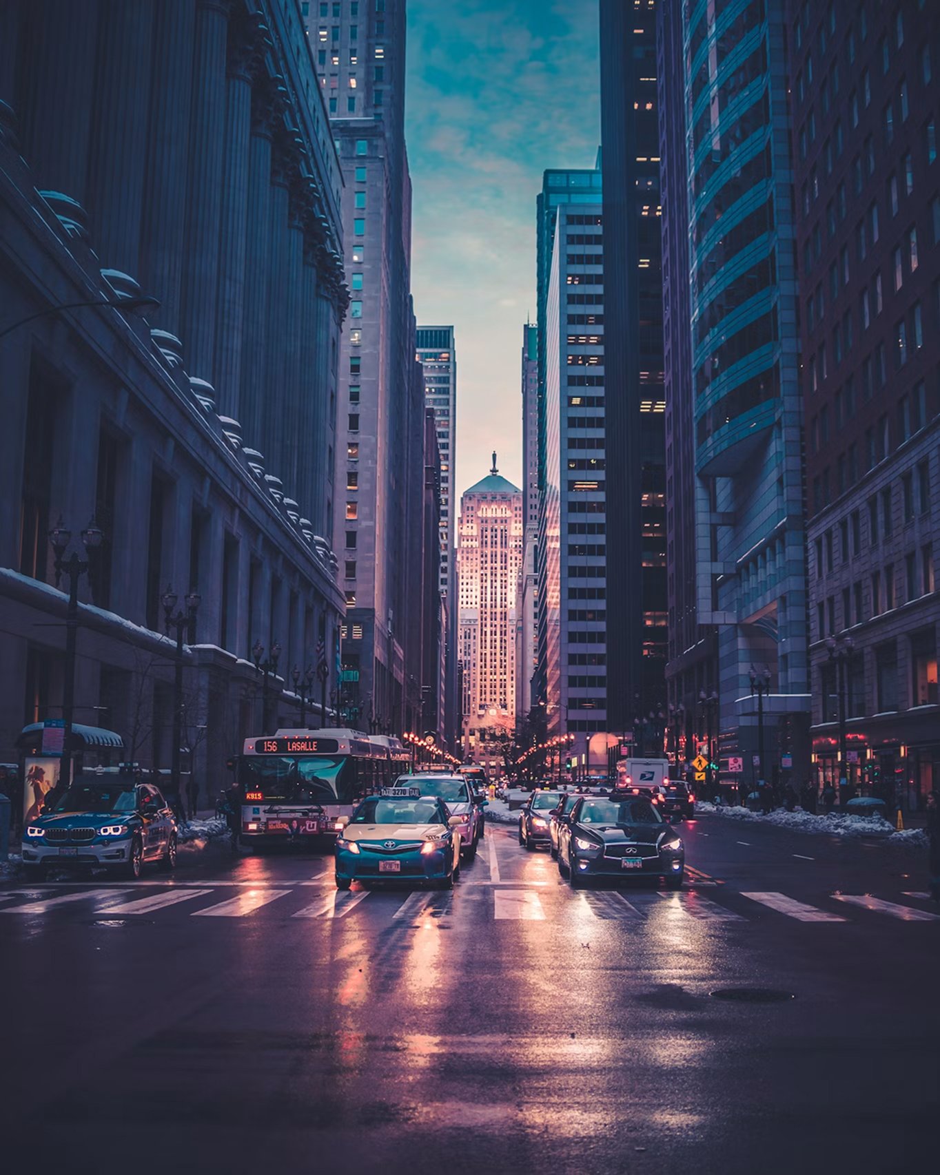 Downtown After Rain